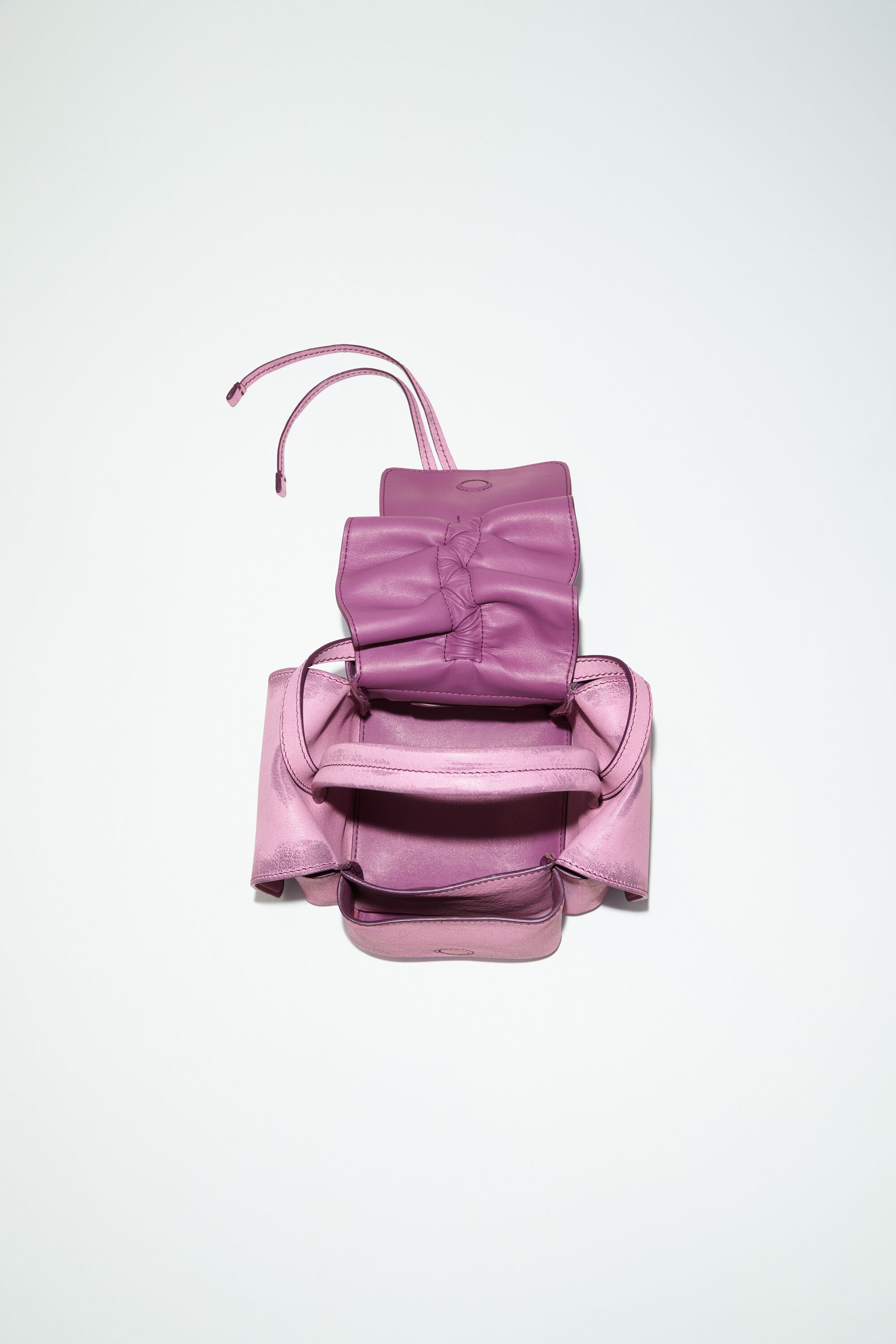 Acne Studios Multipocket leather mini bag - Purple