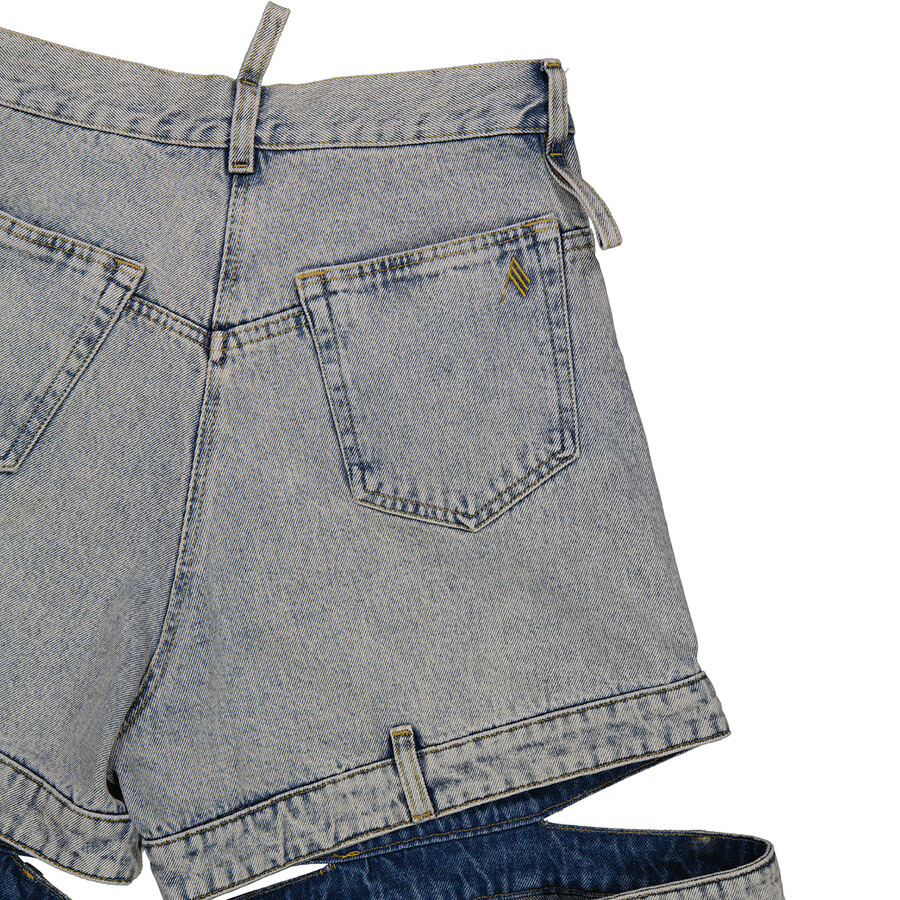 The Attico Ladies Grey Denim Ashton Long Pants - 7