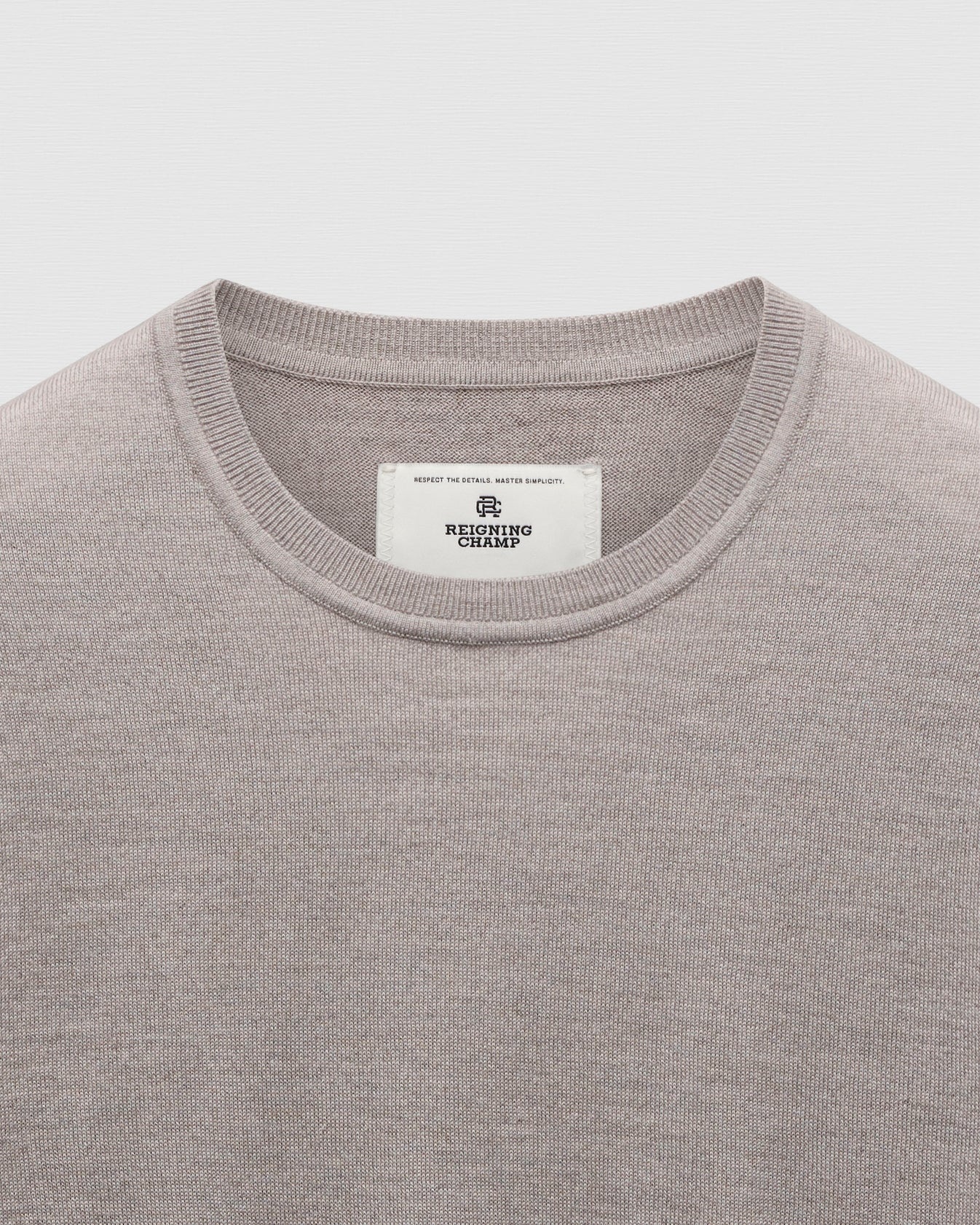 Lightweight Merino Harry Crewneck Dove - 3