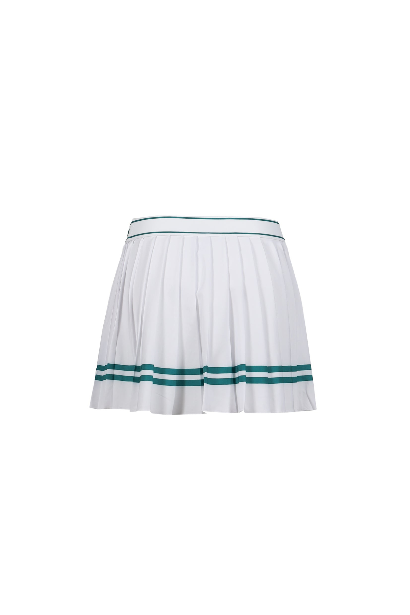 ITALIC LOGO PLEATED SKIRT / WHT ALPINE - 2