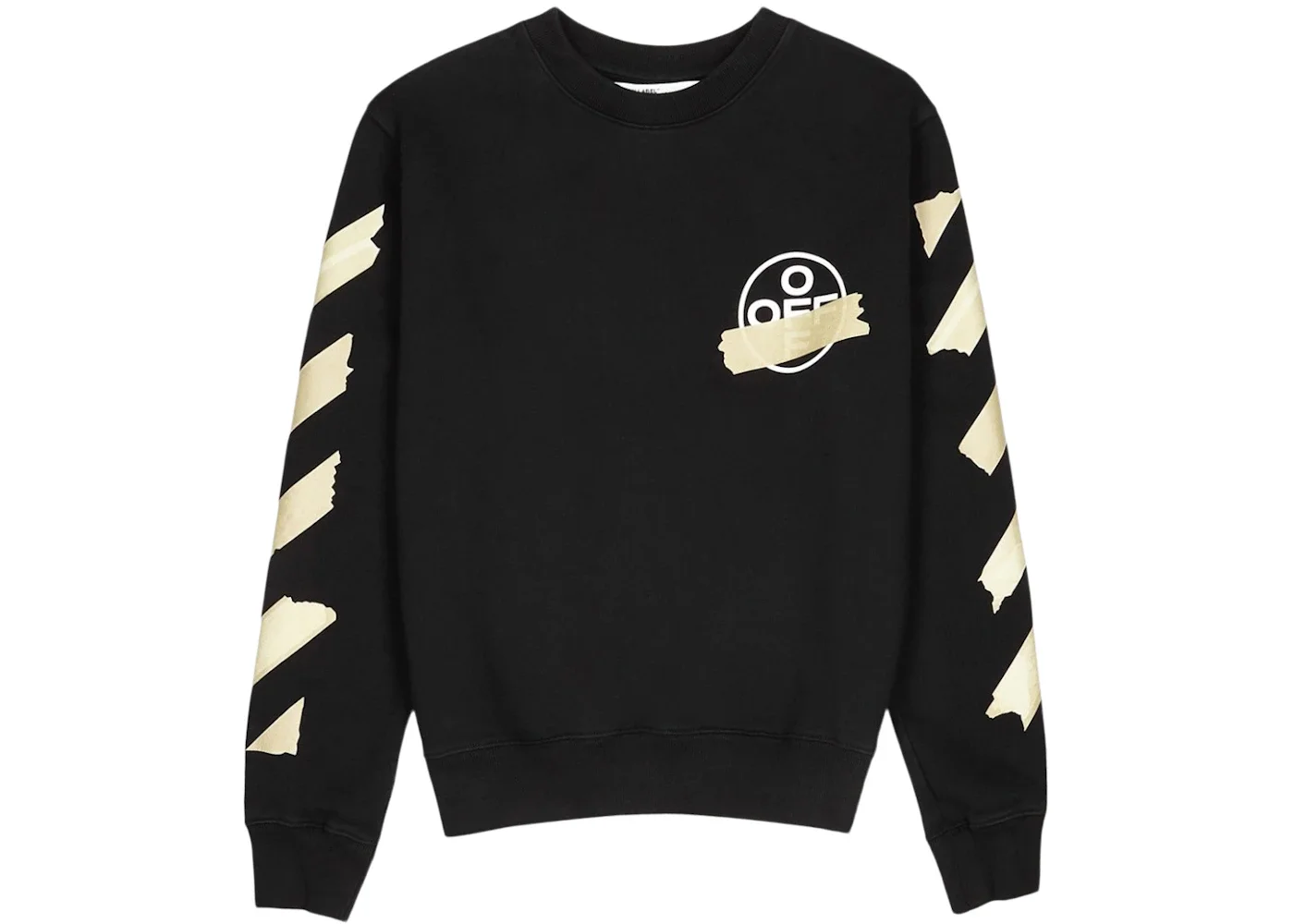 OFF-WHITE Tape Diag Arrows Sweatshirt Black/Beige - 1