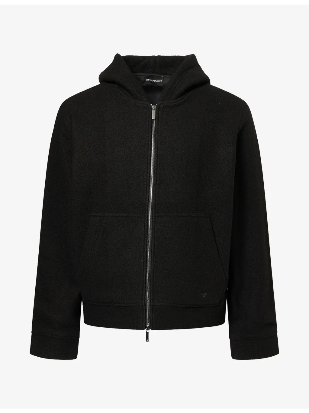 Hooded Zip-Up Wool-Blend Jacket - 1