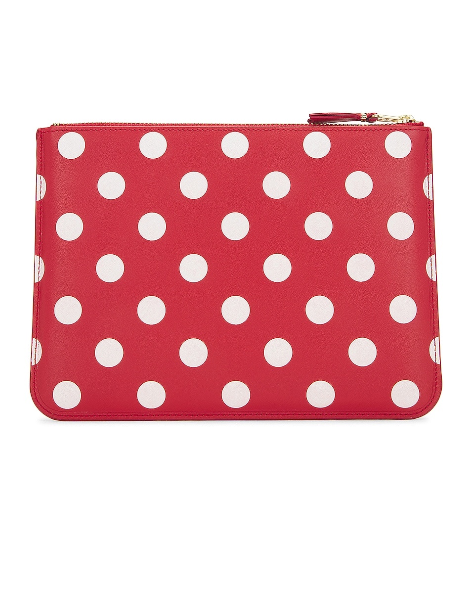Dots Printed Leather Pouch - 2