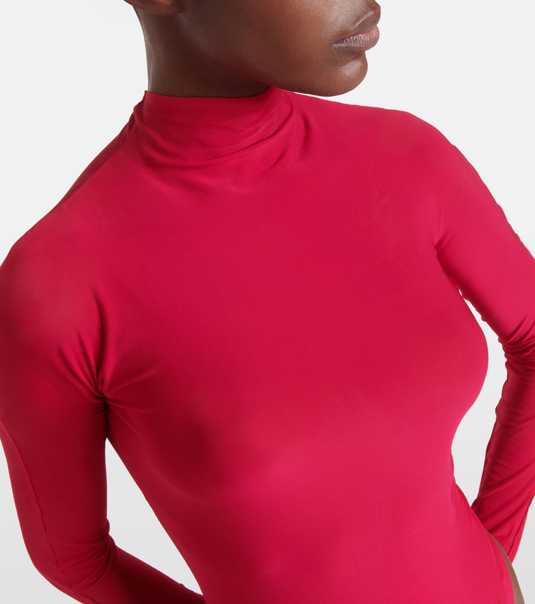 Turtleneck jersey bodysuit - 5