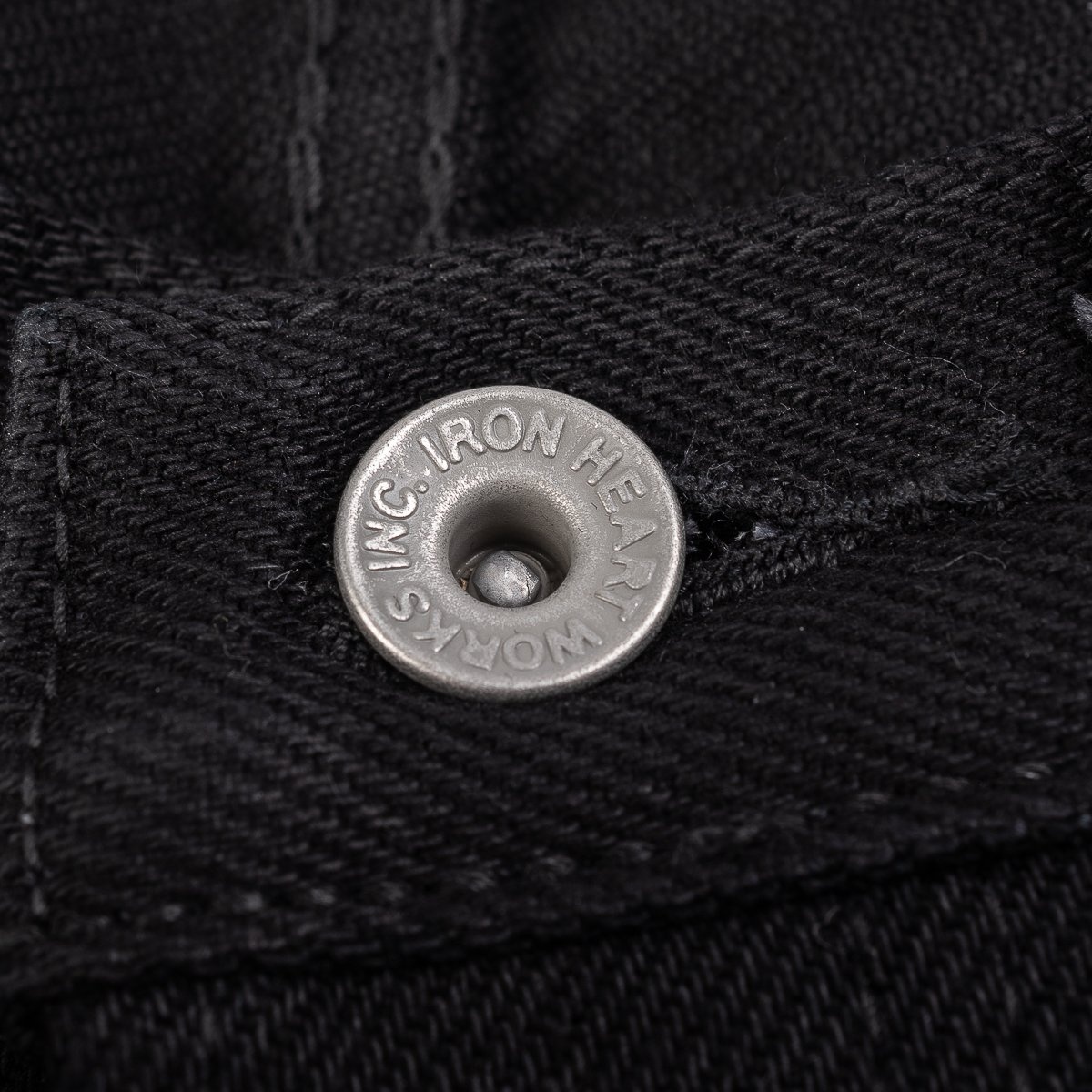 IH-555S-SBG 21oz Selvedge Denim Super Slim Cut Jeans -  Superblack (Fades To Grey) - 7
