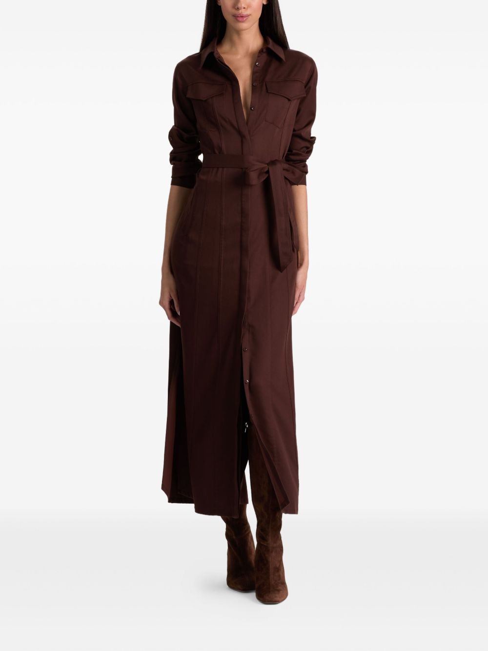 Chassidy belted midi dress - 2