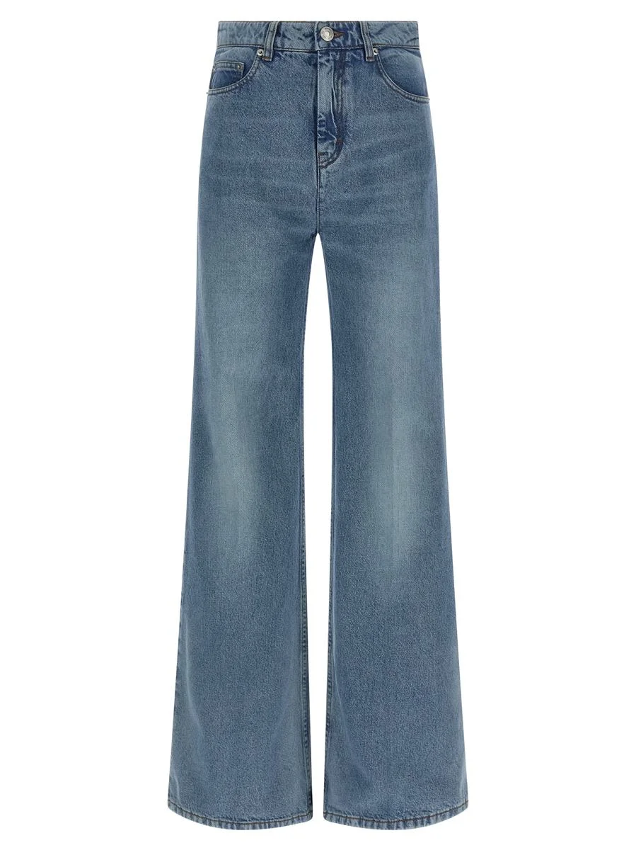 AMI Paris Blue Cotton Denim Jeans - 1