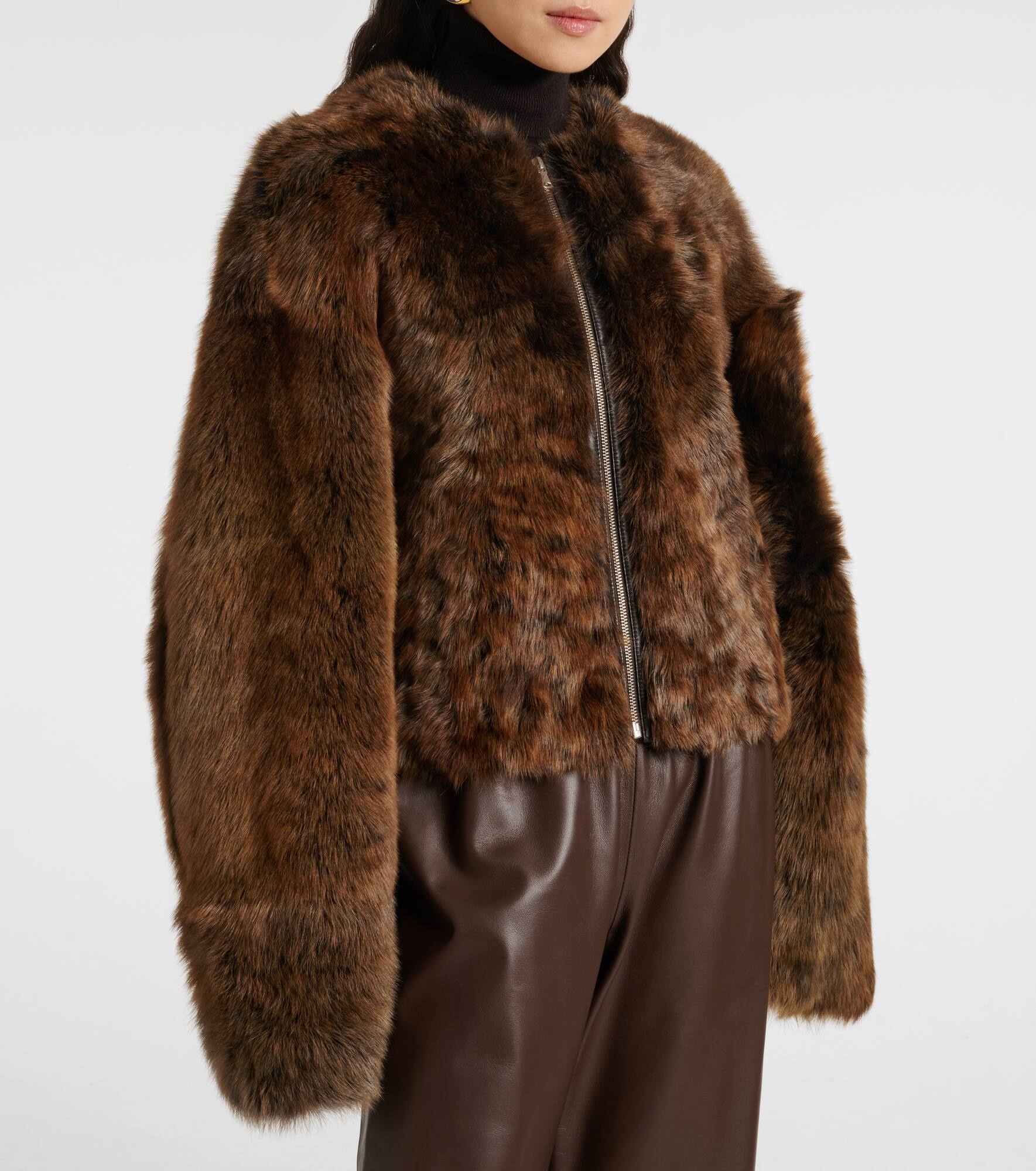 Dianne cropped shearling jacket - 6