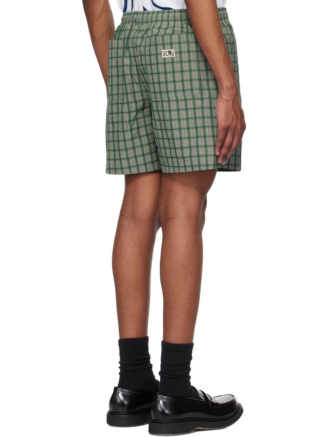 Green Check Shorts - 3