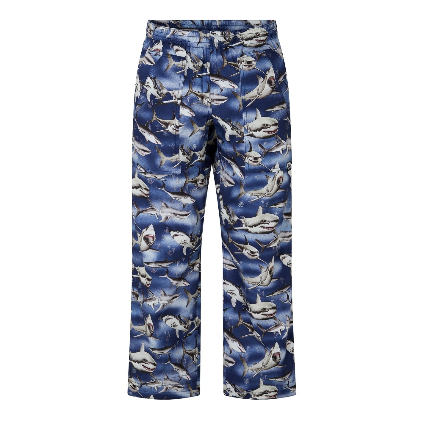 Palm Angels SHARK PRINT TROUSERS | cruisefashion | REVERSIBLE
