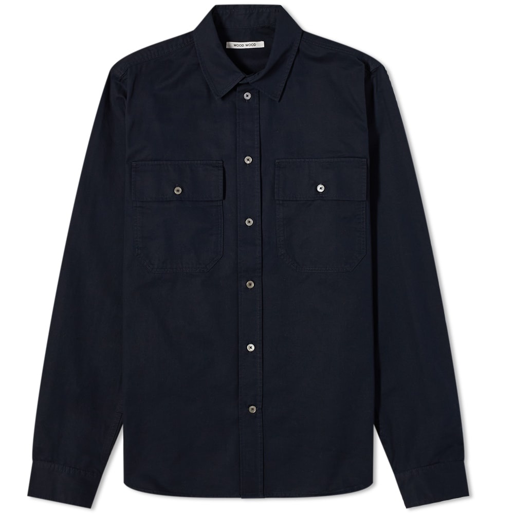 Wood Wood Avenir Twil Pocket Shirt - 1