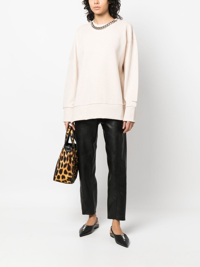 Stella McCartney chain-link cotton sweatshirt outlook