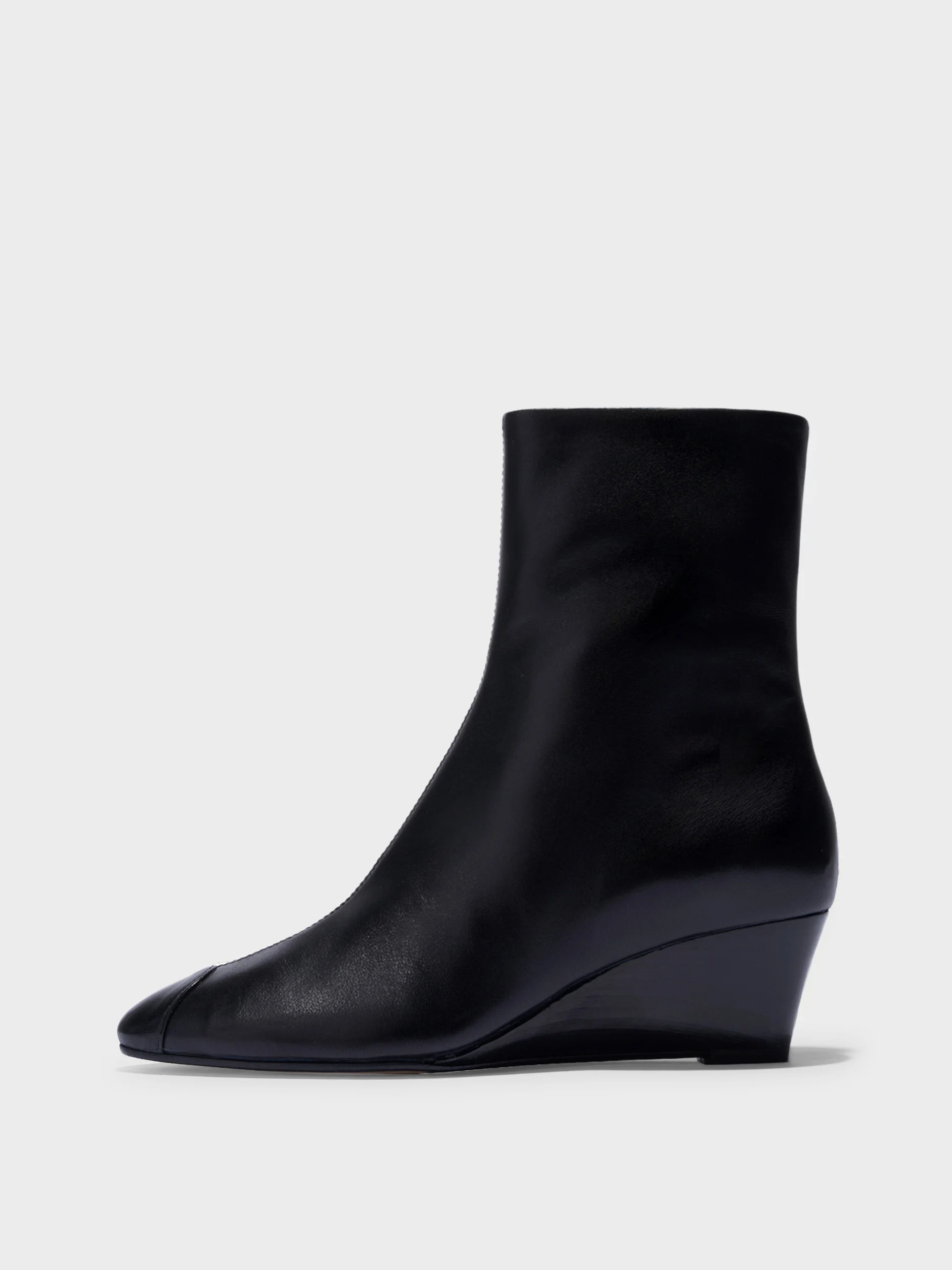 Mia Leather Ankle Boots - 1