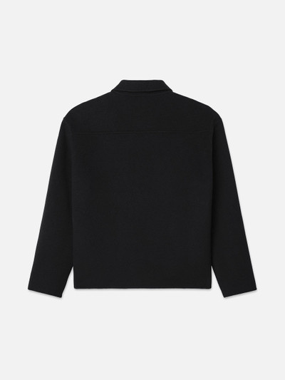 FRAME Ritz Men's Wool Shirt in Black outlook