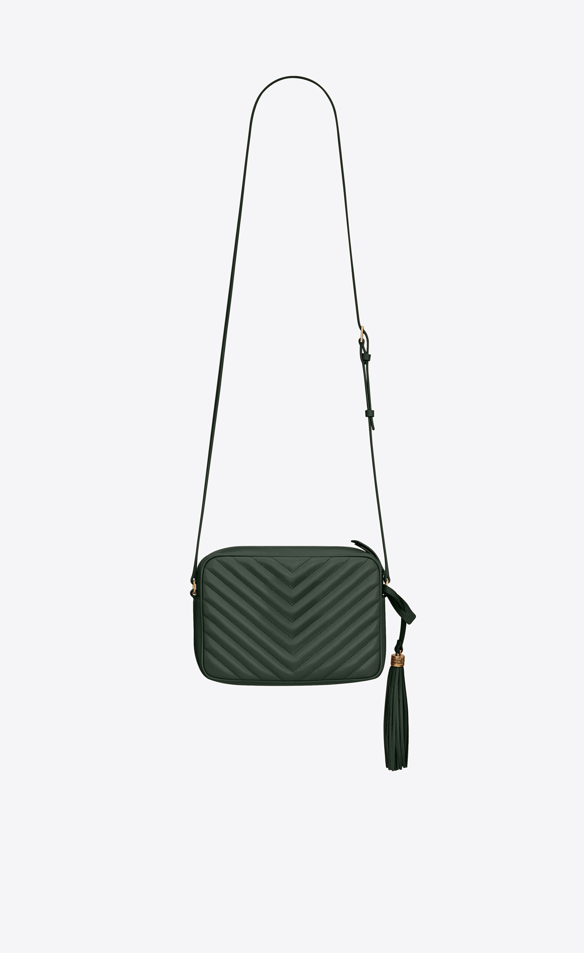 SAINT LAURENT lou camera bag in quilted leather REVERSIBLE