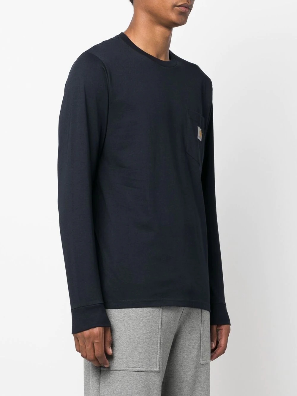 logo-patch long-sleeved T-shirt - 3