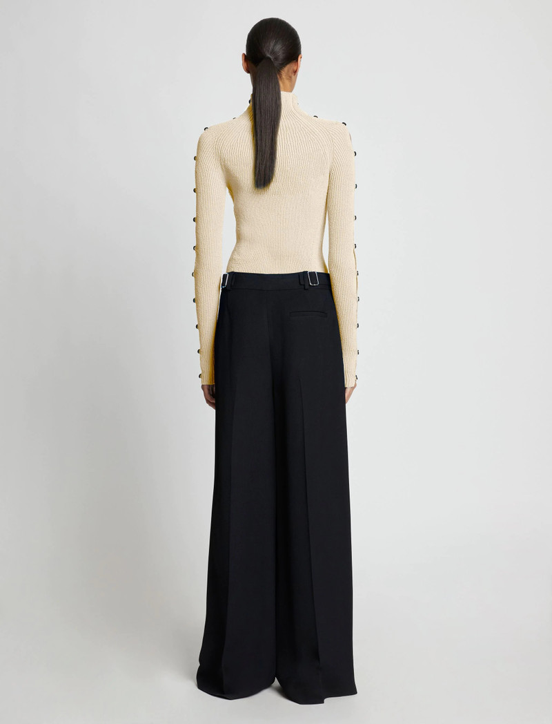 Cotton Rib Turtleneck Sweater 5
