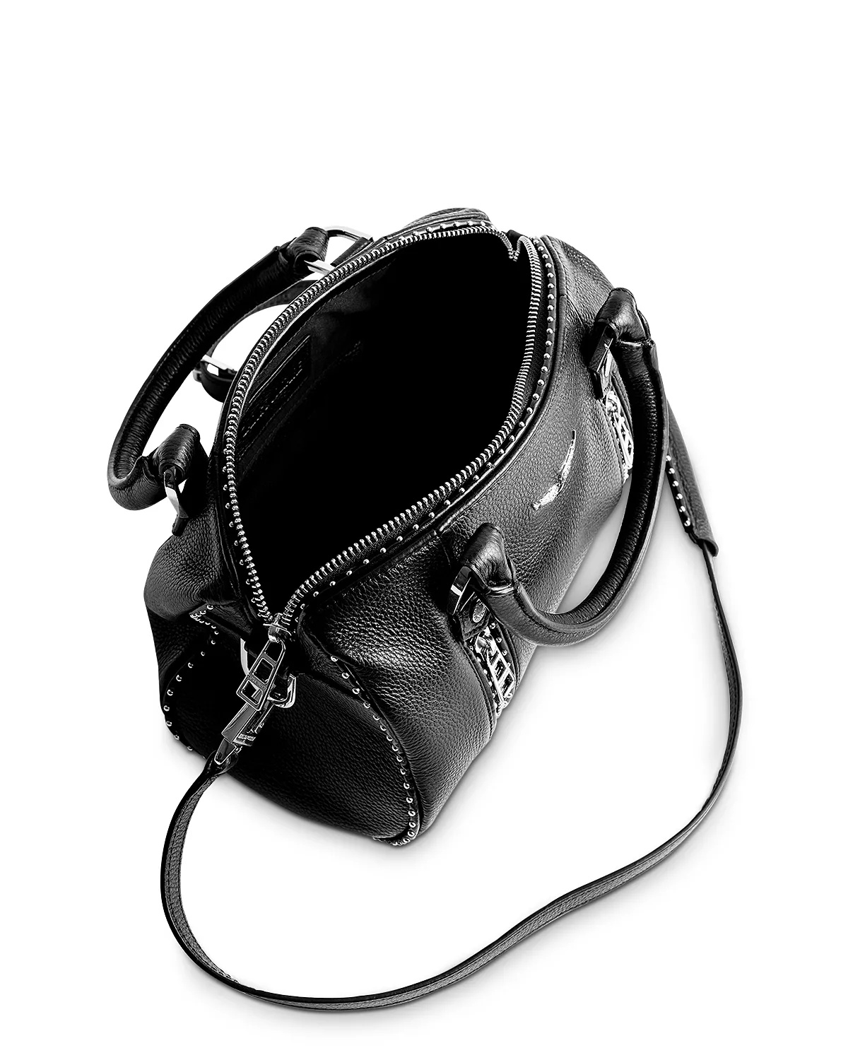 Sunny Small Studded Leather Bowling Bag - 2