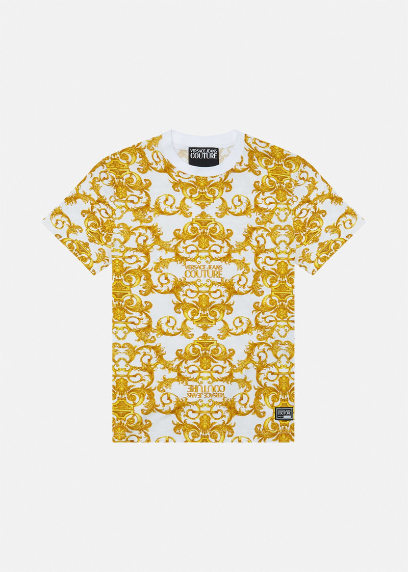 Logo Baroque Print T-Shirt 1