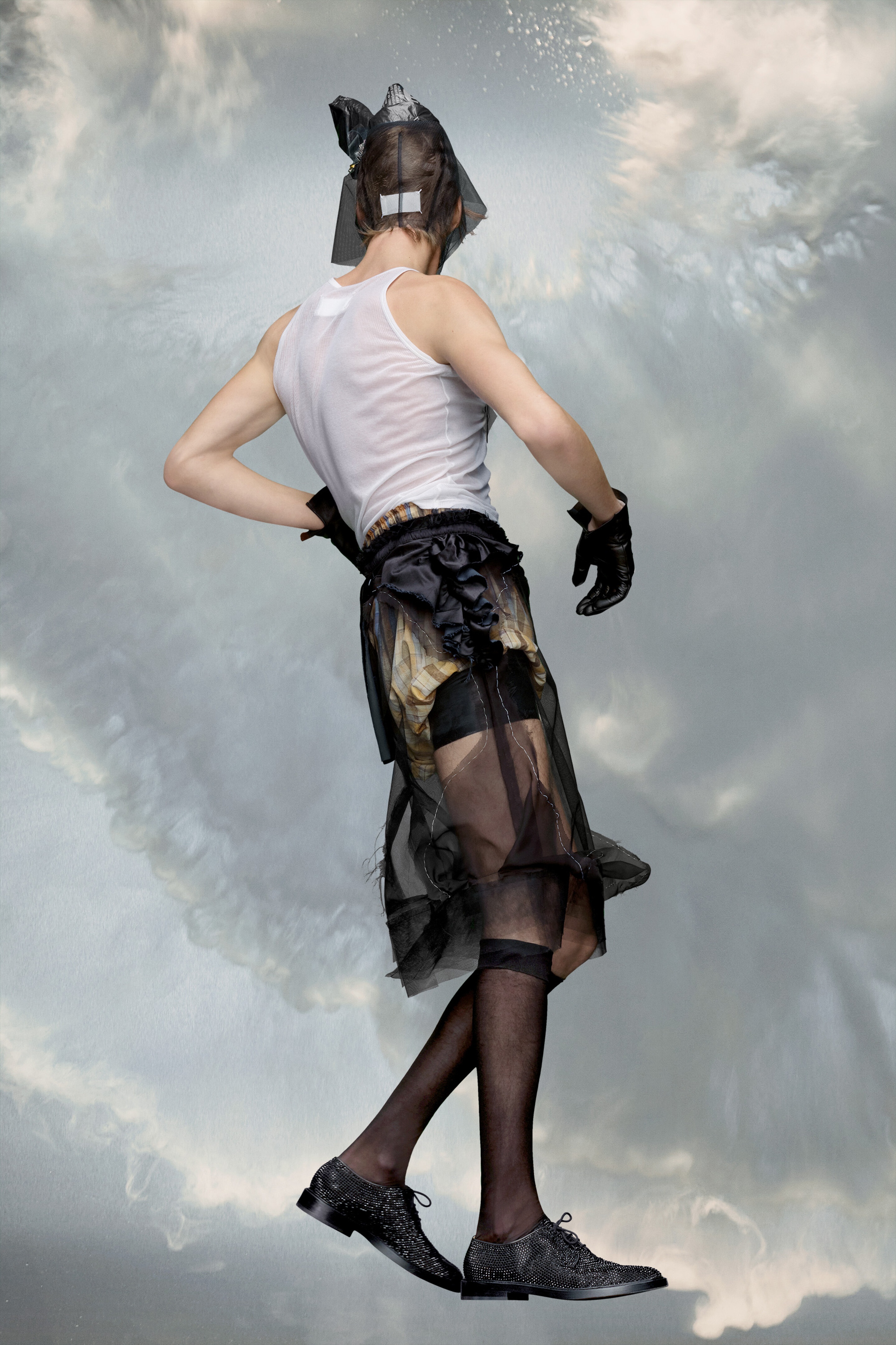 Décortiqué pencil skirt - 4