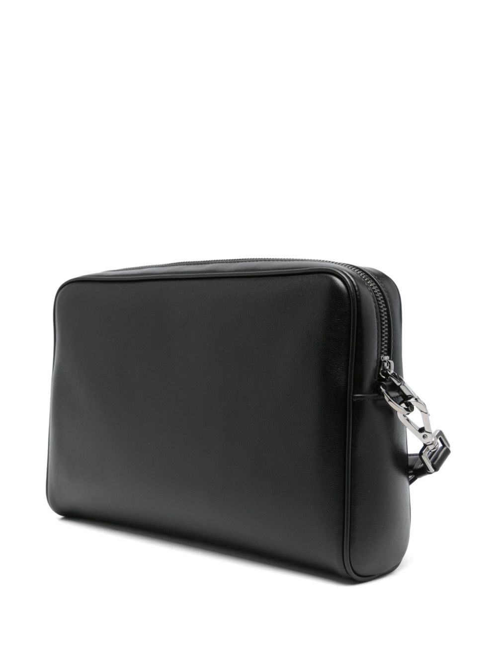 logo-plaque clutch bag - 3