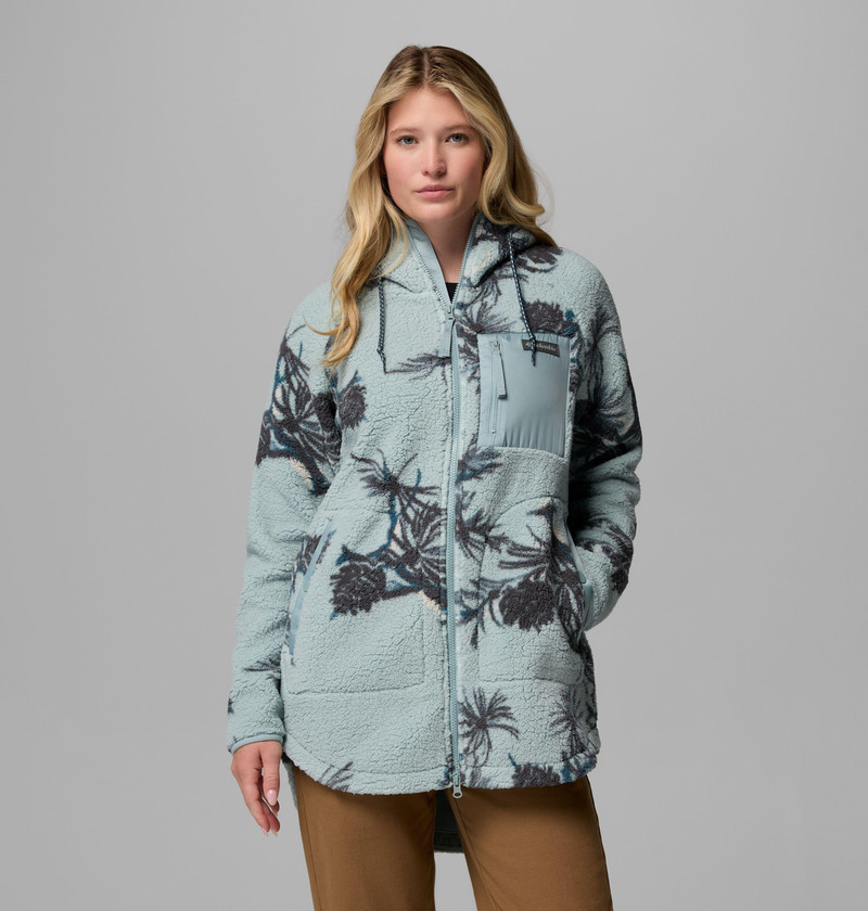 Women's Winter Warmth Printed Full Zip Hoodie 1