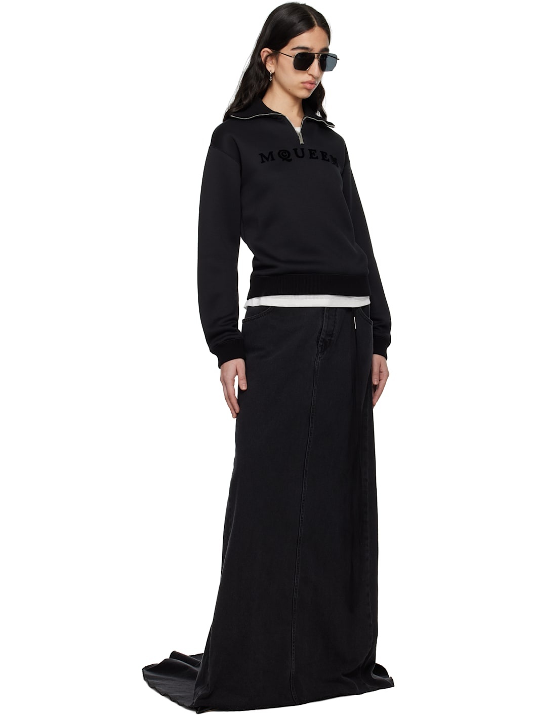 Black Cut & Sew Sweatshirt - 4
