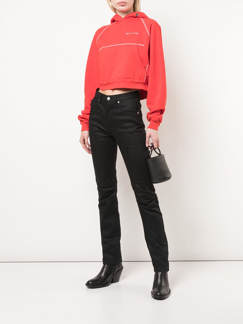 panelled skinny trousers - 2
