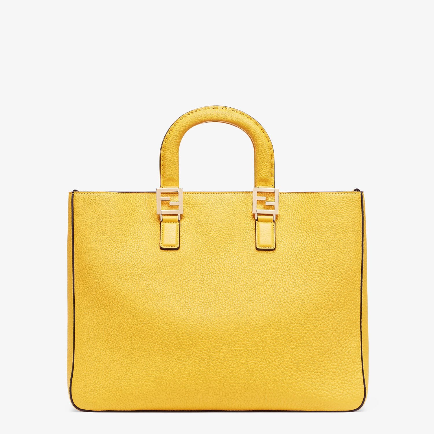 Yellow leather bag - 4