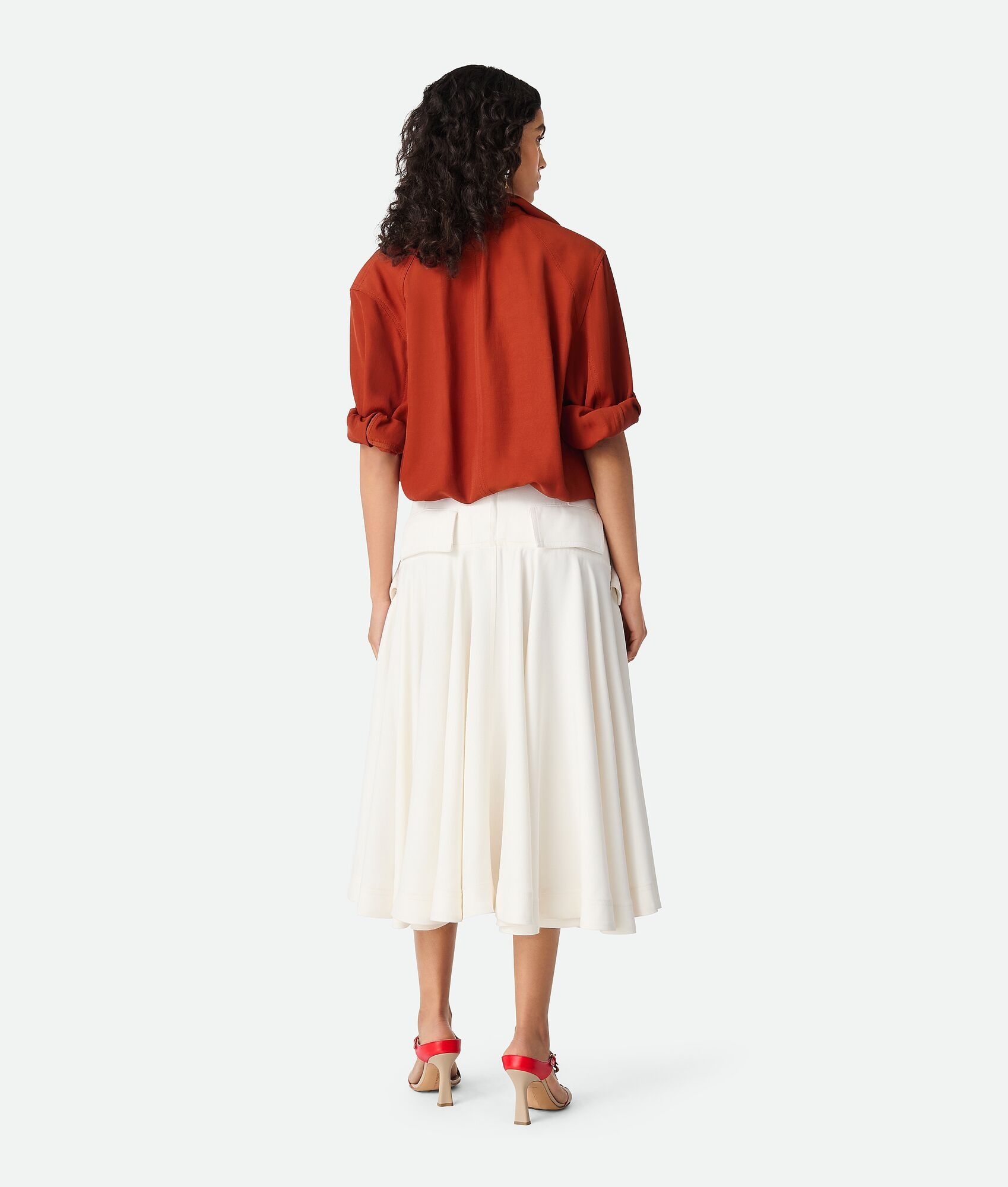 Viscose Pleated Skirt - 3