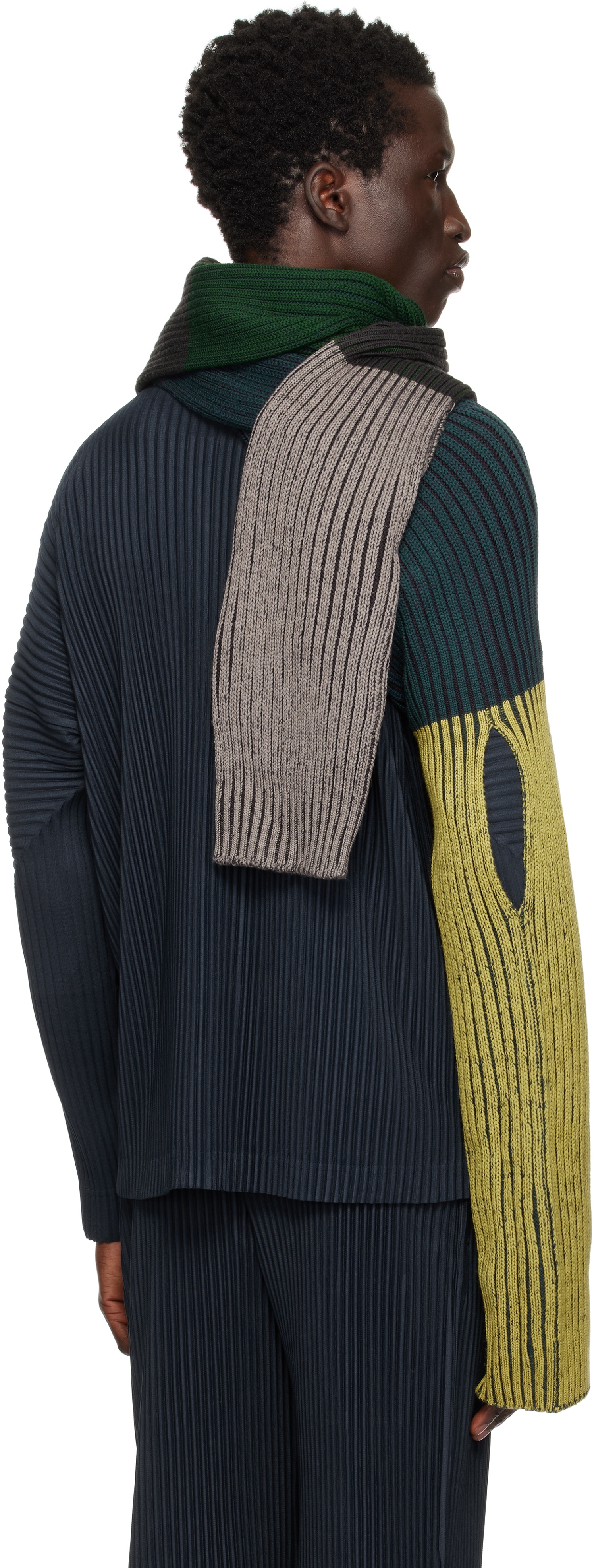 ISSEY MIYAKE Multicolor Ronan Bouroullec Edition RB_Drawing Scarf 