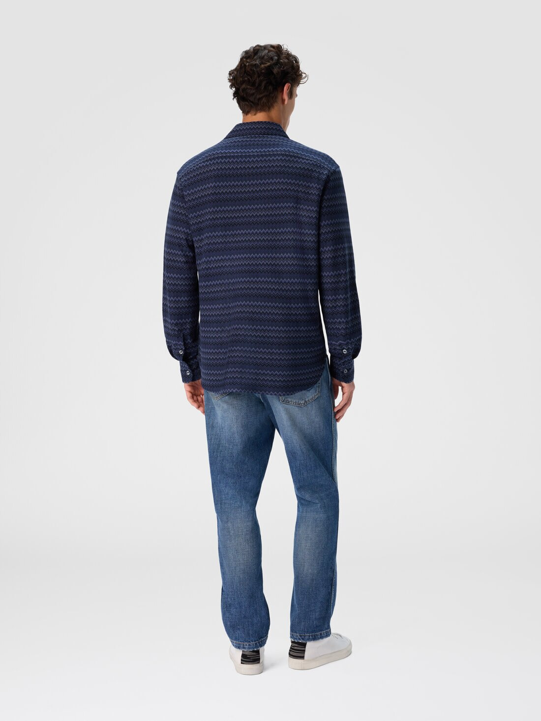 Shirt with Micro Zigzag Tone on Tone - 3