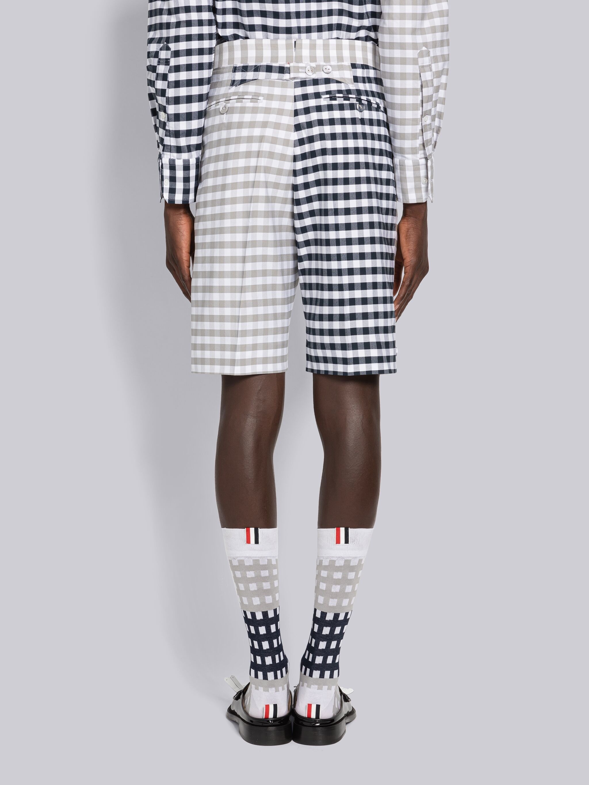 Fun-Mix Gingham Oxford Classic Backstrap Short - 3