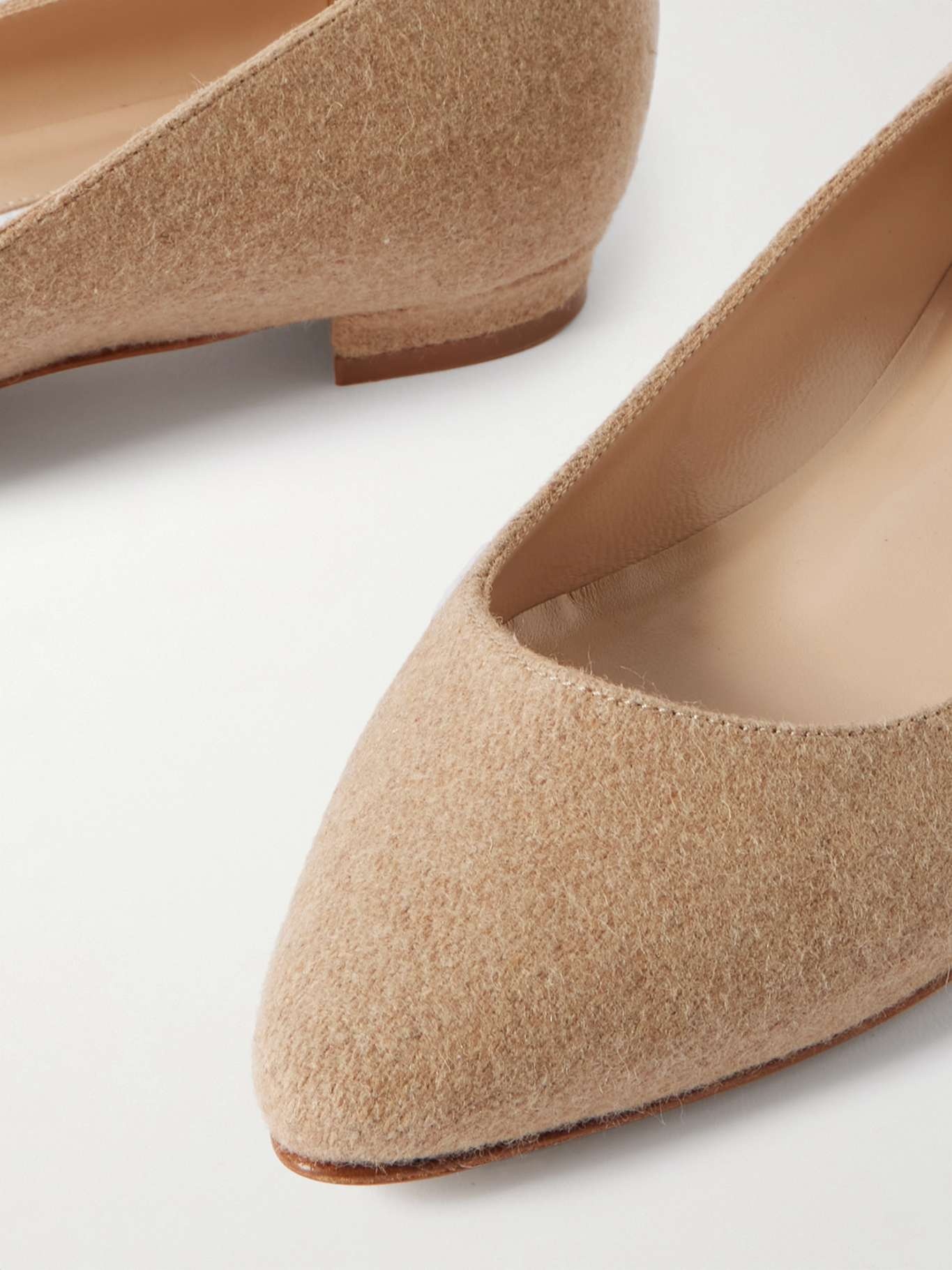 Lanza Bb wool point-toe flats - 4