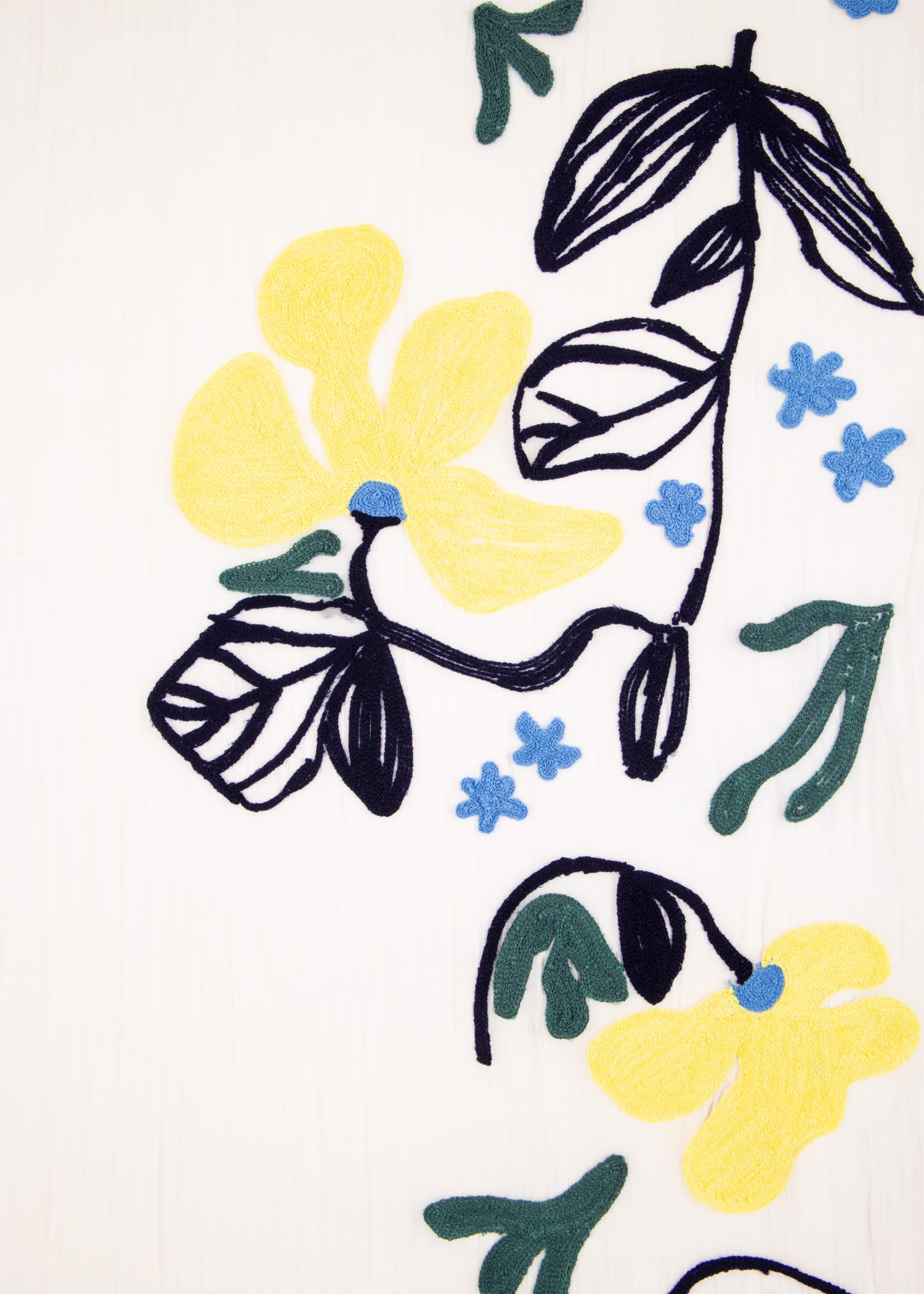 Cotton-Silk 'Sea Floral' Scarf - 3