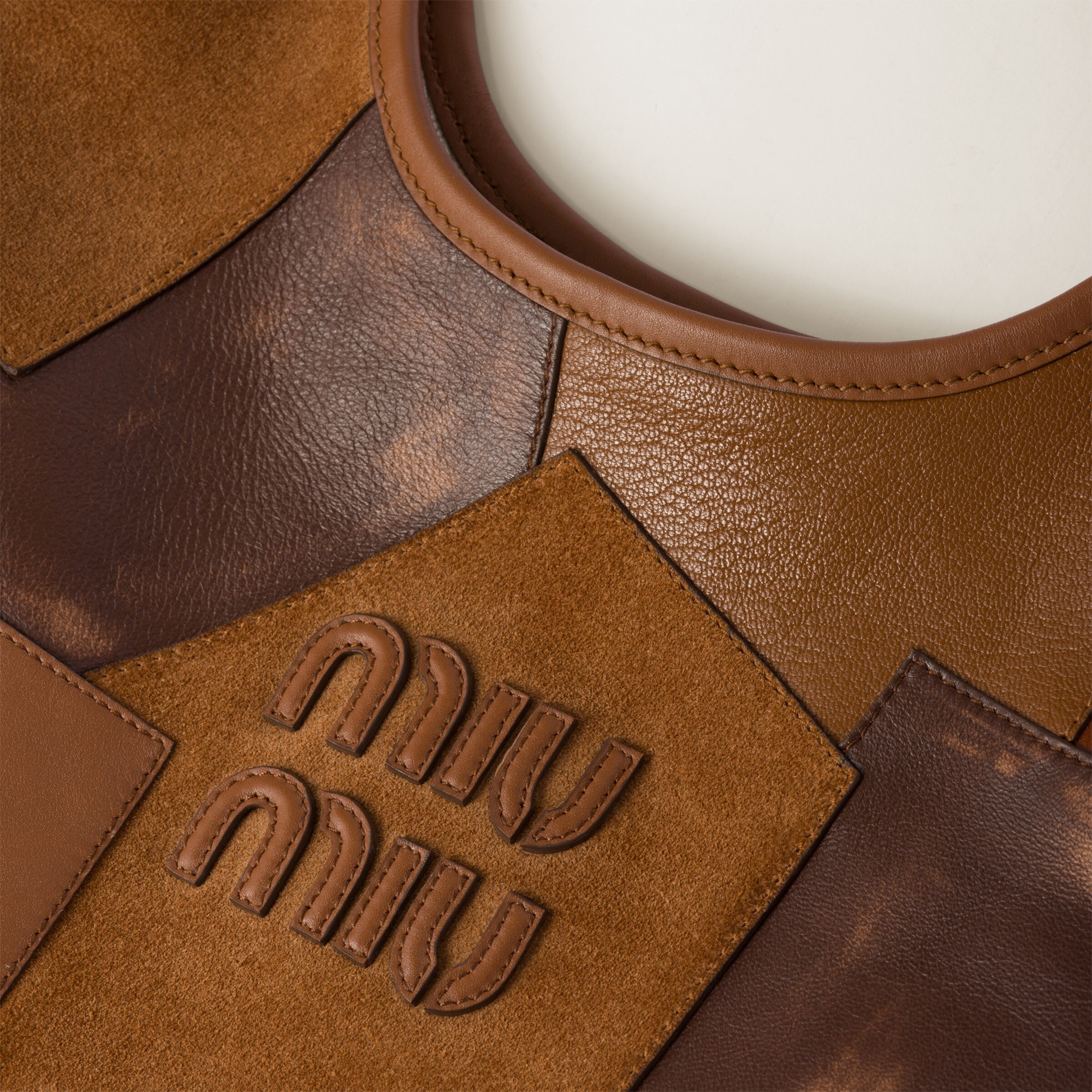 IVY leather patchwork bag - 7