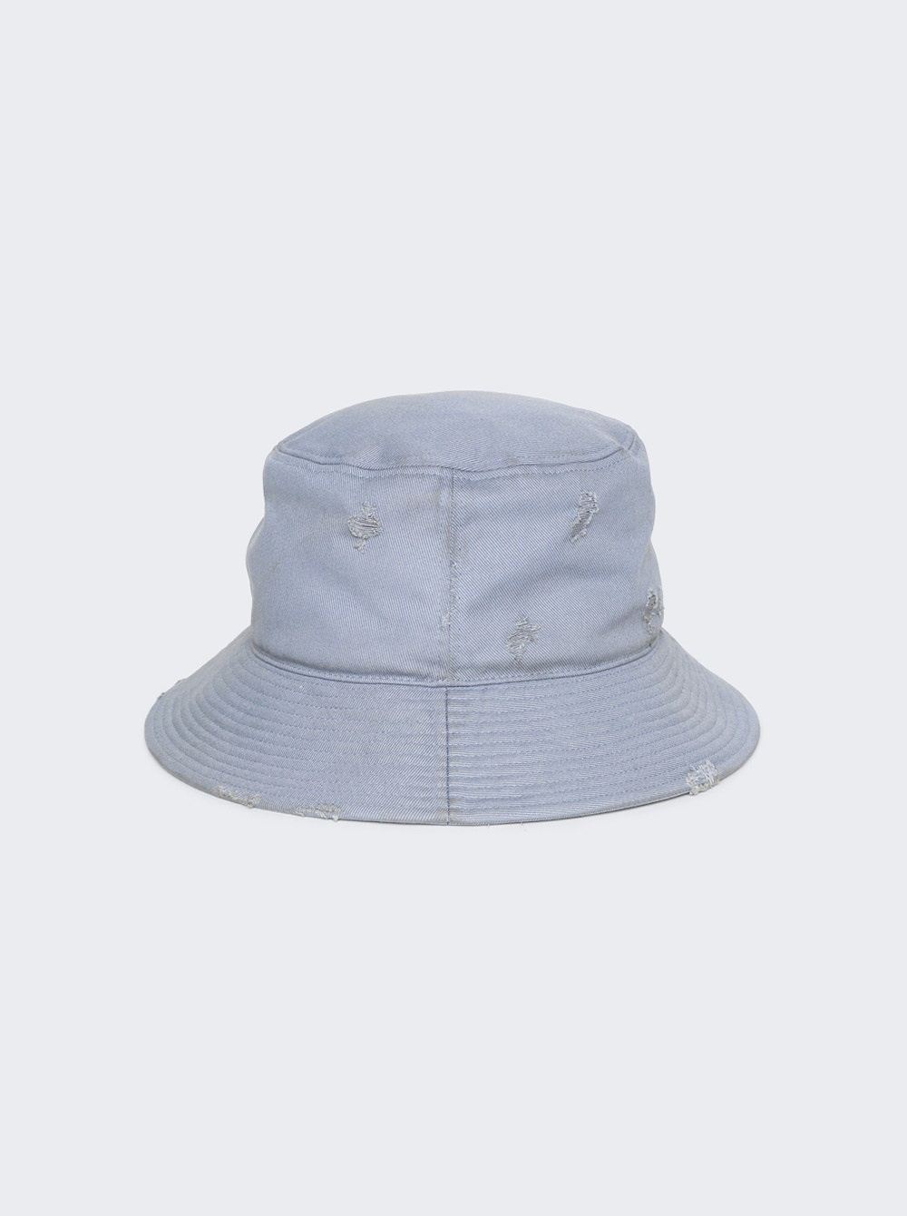 Distressed Oversized Bucket Hat Blue - 5