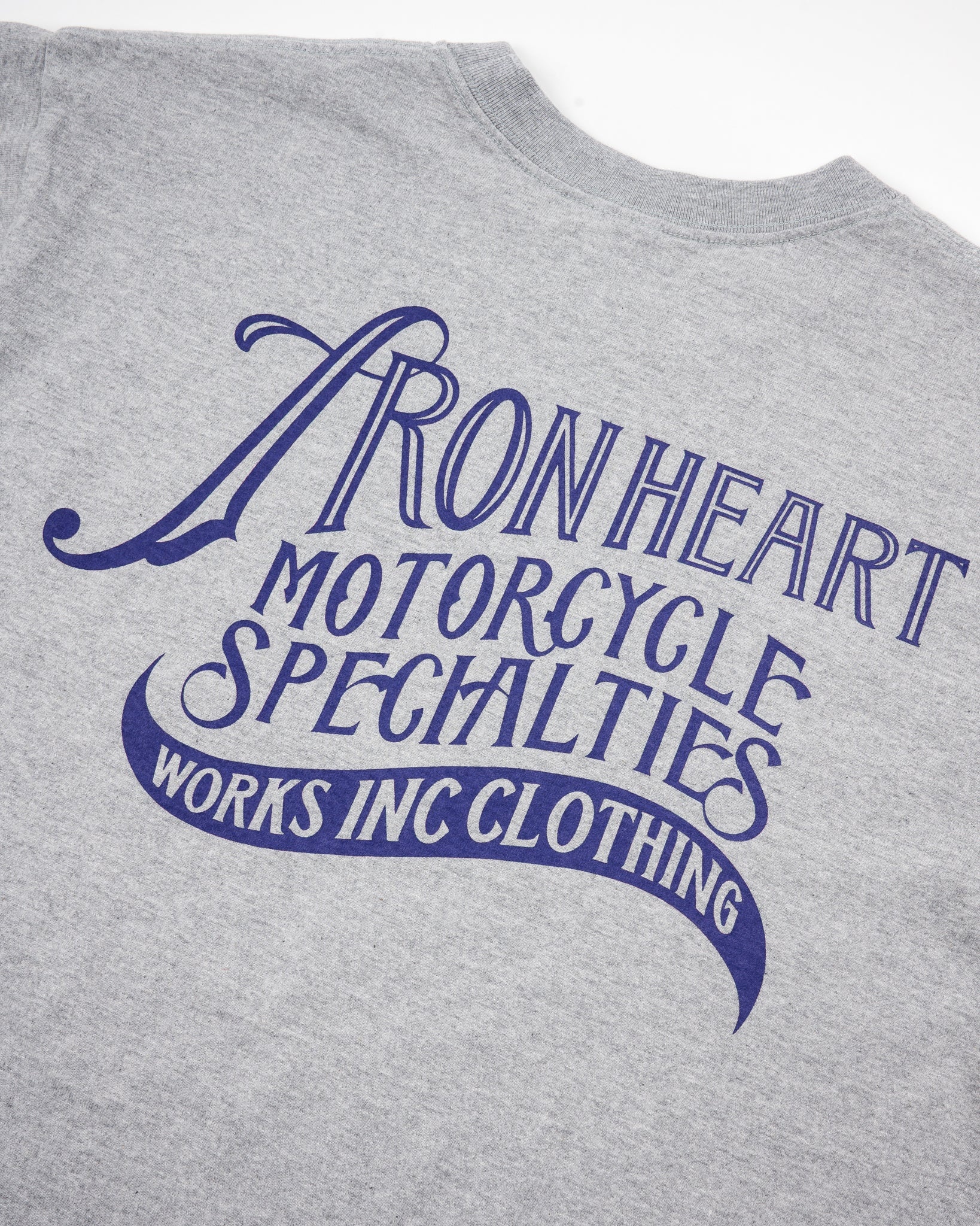 7.5OZ PRINTED LOOPWHEEL CREW NECK T-SHIRT - GREY - 8