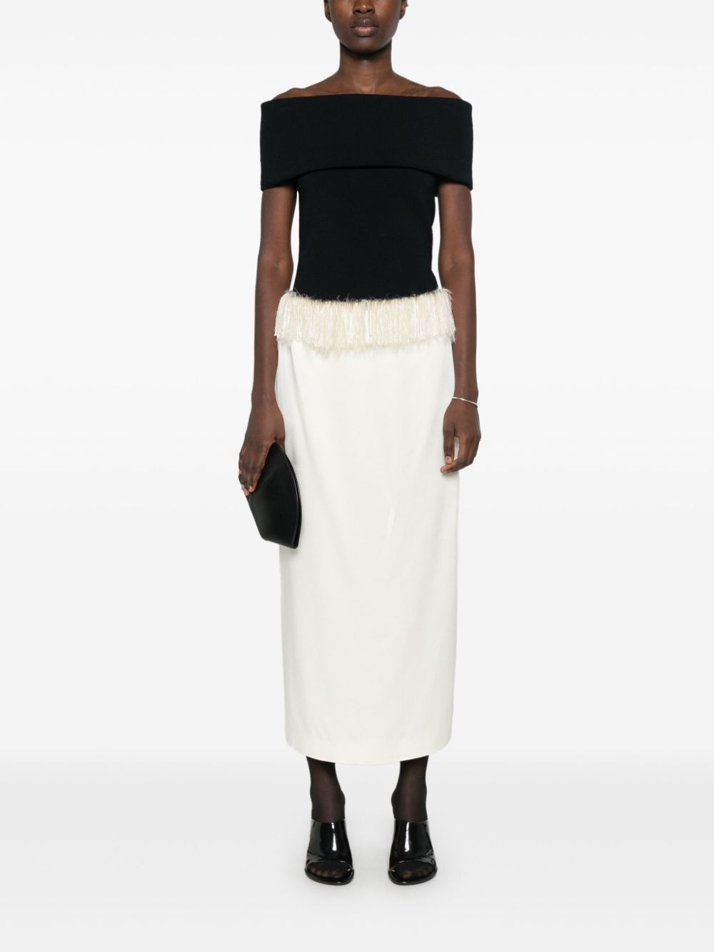 fringed maxi skirt - 2
