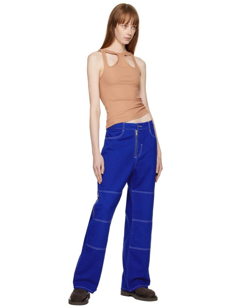 Dion Lee Tan Shift Loop Tank Top outlook