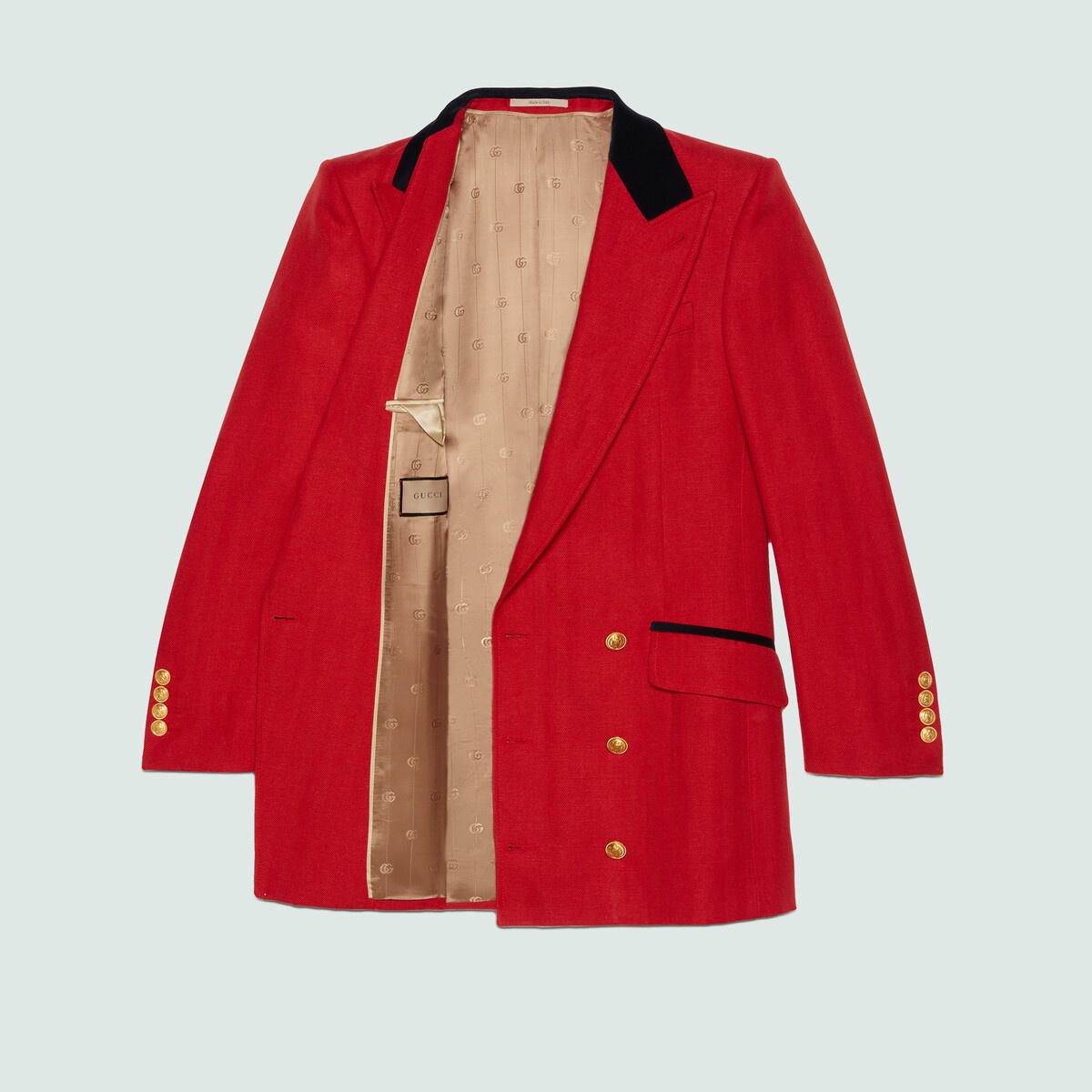 Wool linen herringbone formal jacket - 9