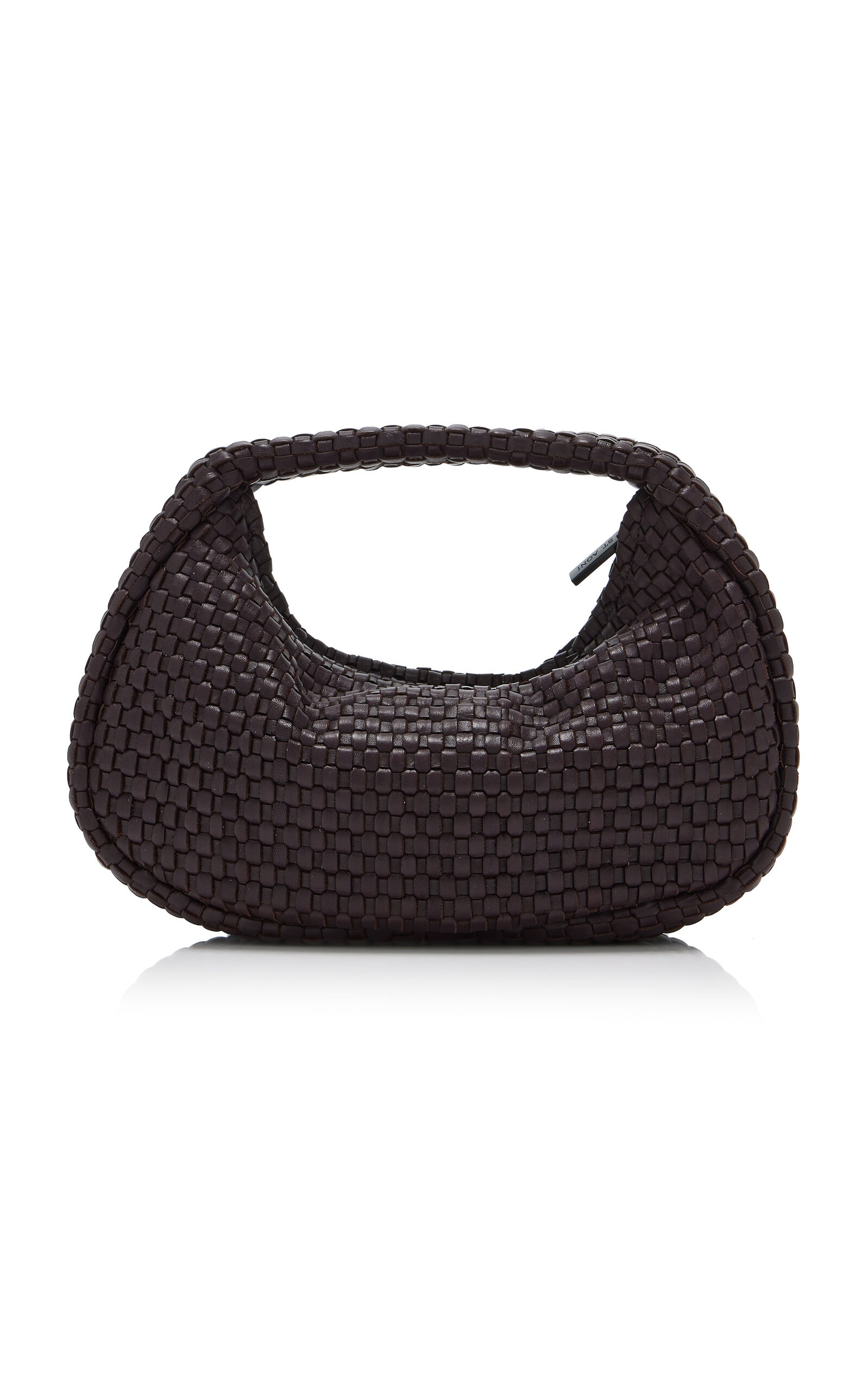 Lattice Weave Leather Mini Bon Bon Bag brown - 4