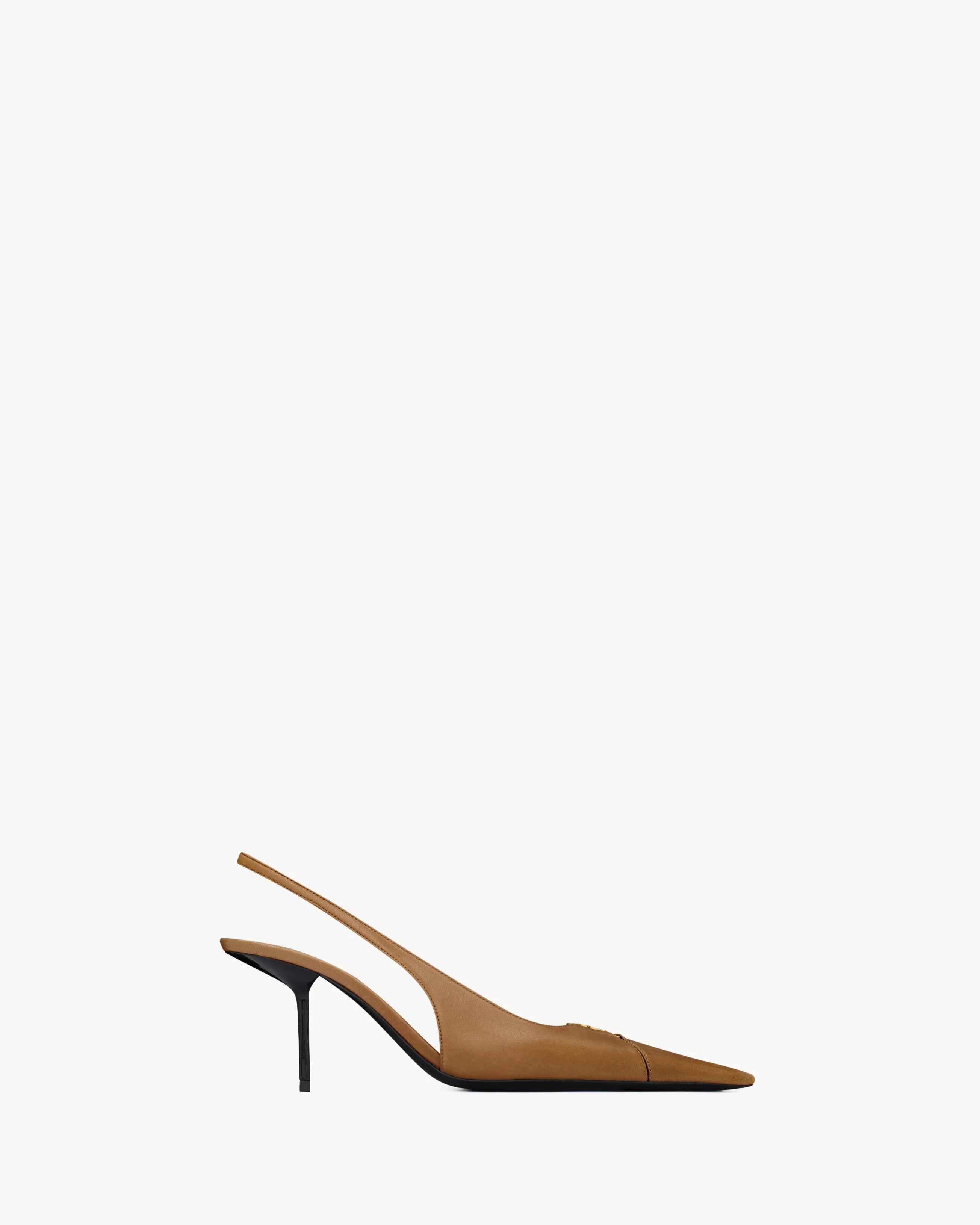BABYLONE BRETEUIL SLINGBACK PUMPS IN SMOOTH LEATHER - 1