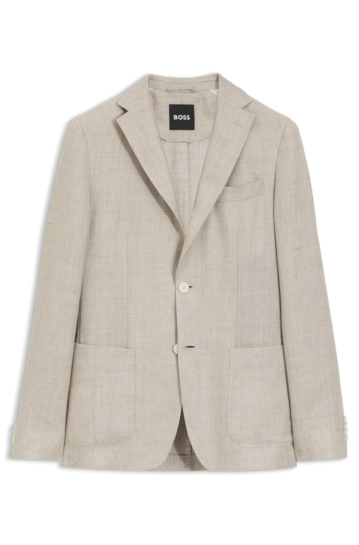 SLIM-FIT JACKET IN A LINEN BLEND - 1