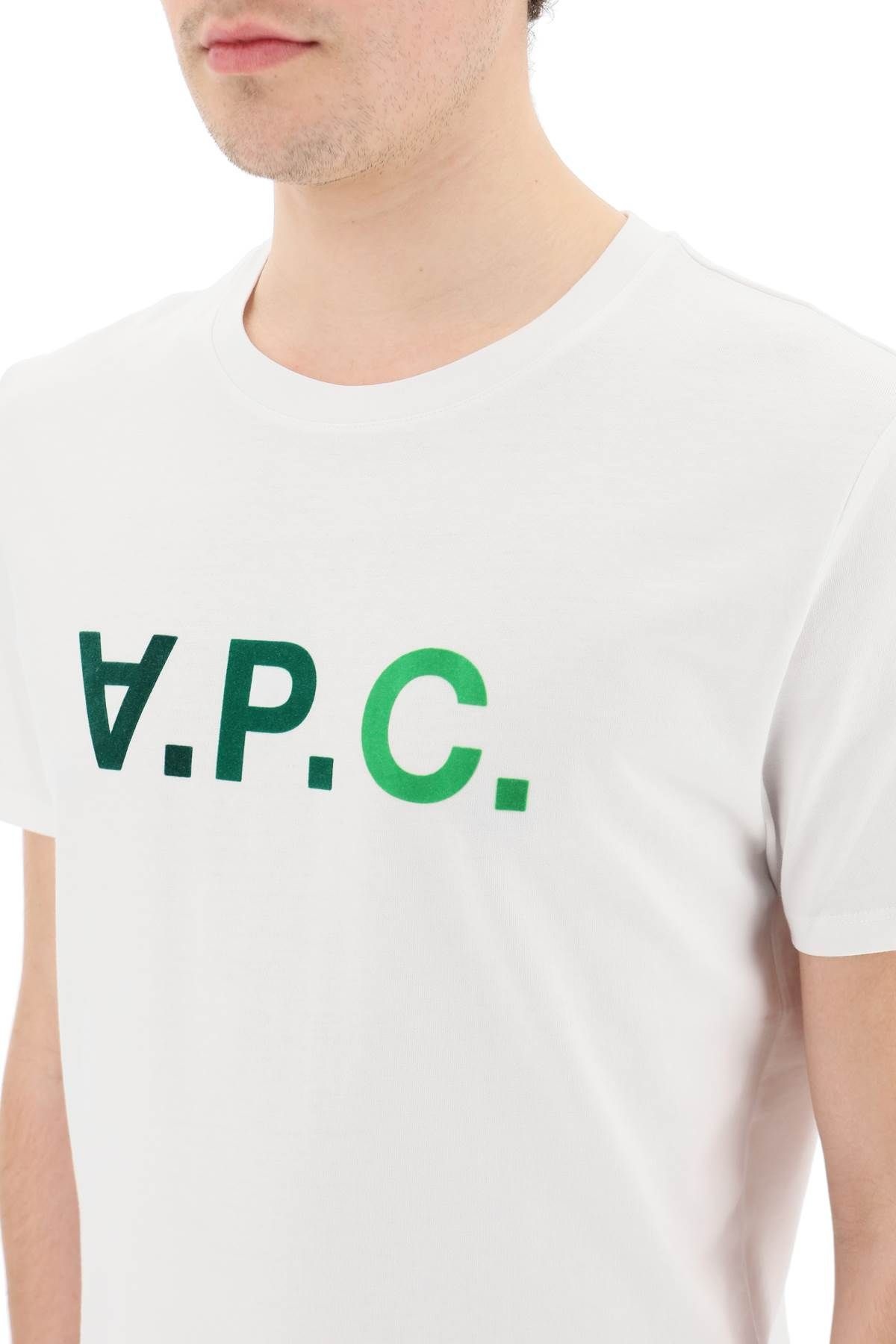 T-SHIRT WITH FLOCKED V.P.C. LOGO - 5