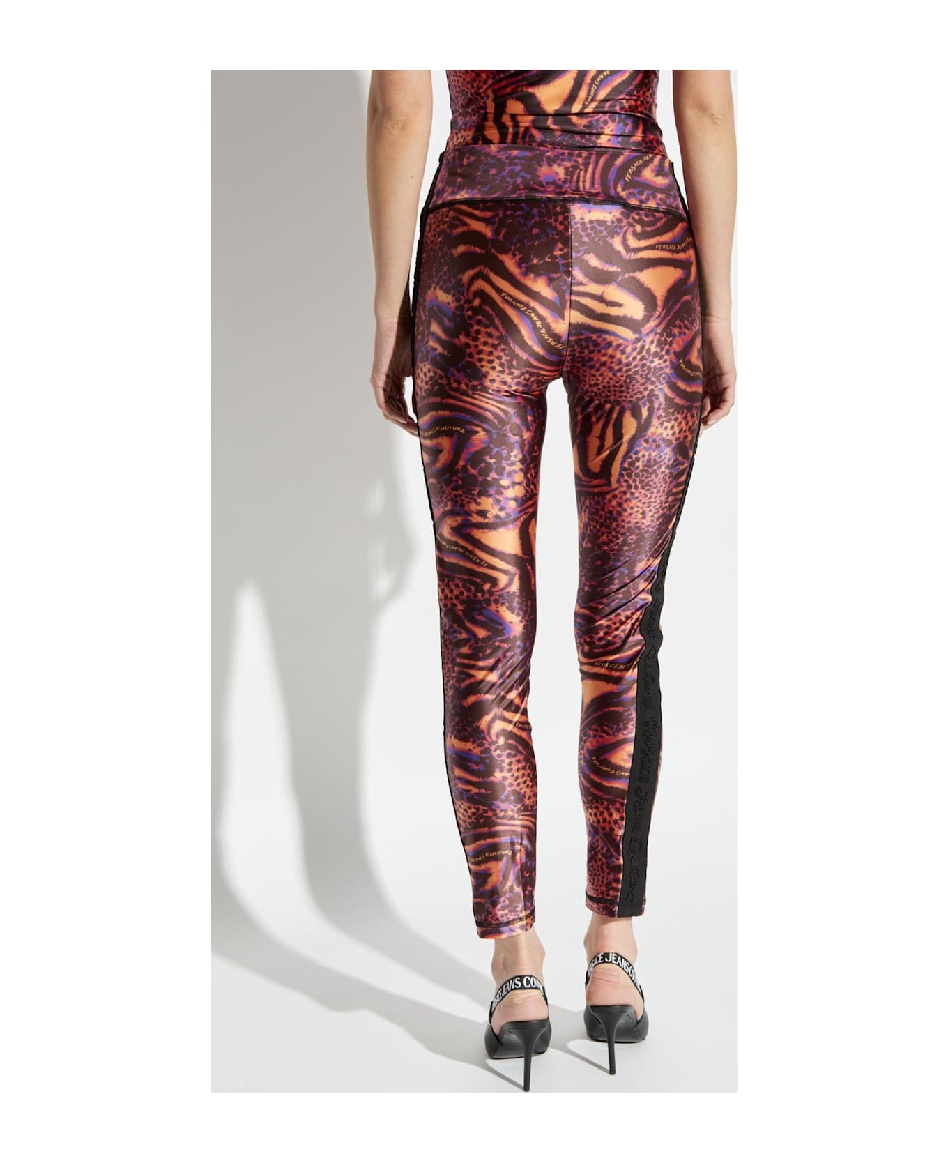 Versace Jeans Couture Leggings With Animal Print - 4
