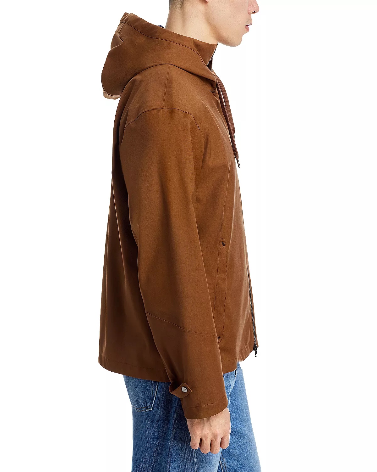 Hooded Zip Front Jacket - 4