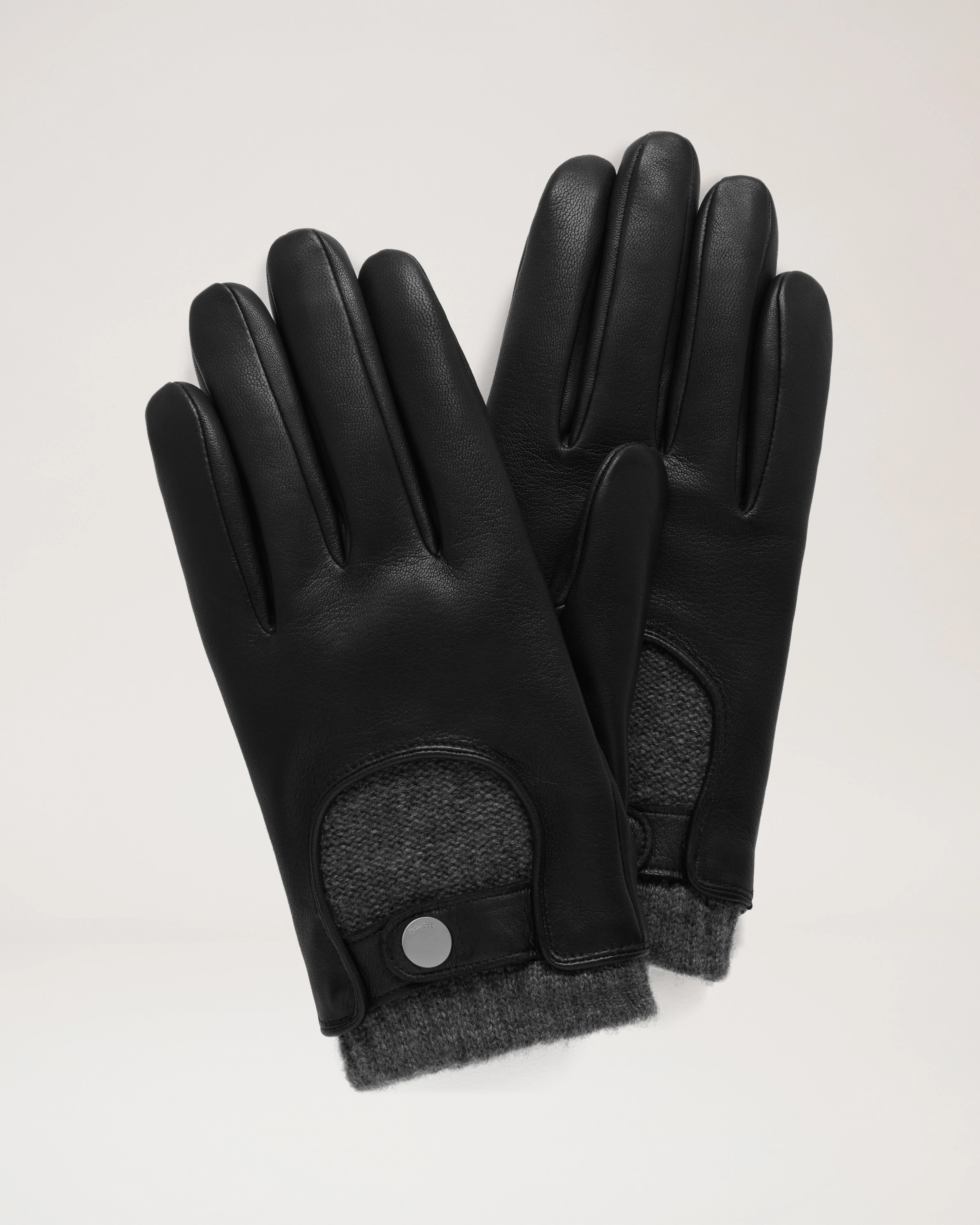 Men's Biker Gloves
Black Smooth Nappa - 1