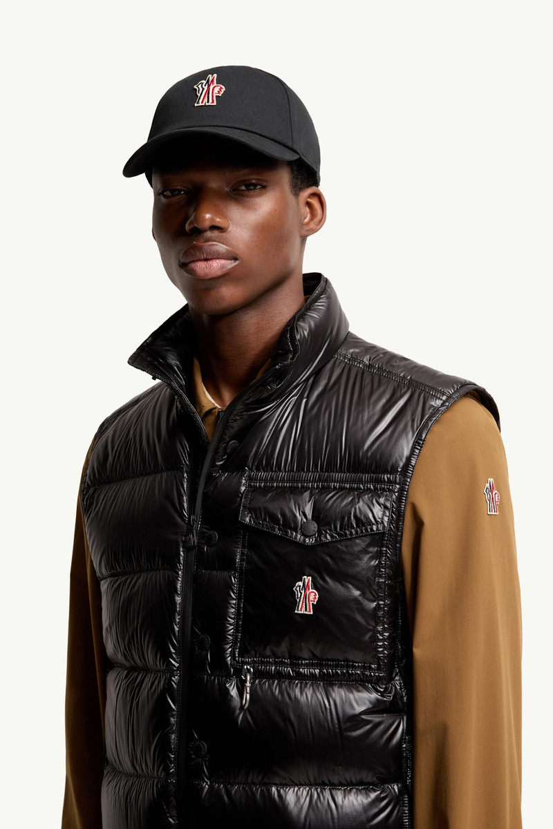 Moncler Grenoble Logo Cotton Baseball Cap outlook