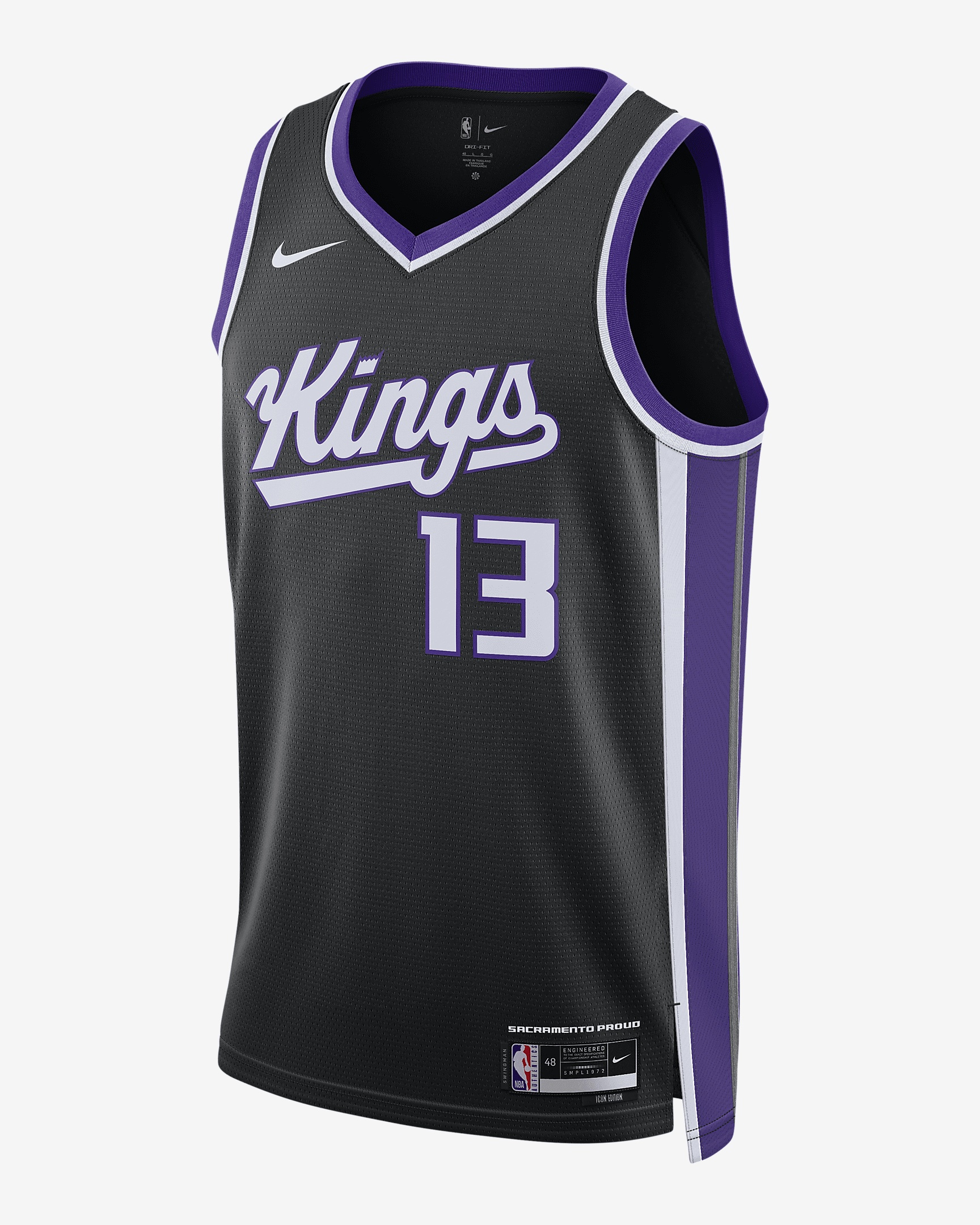 Sacramento Kings 2023/24 Icon Edition Nike Men's Dri-FIT NBA Swingman Jersey - 1